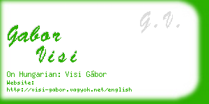 gabor visi business card